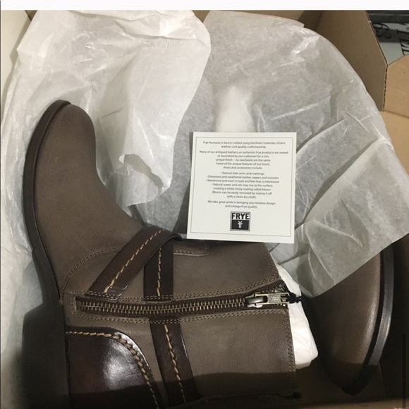 EUC Frye Molly Hook harness short gray boot - Picture 7 of 8